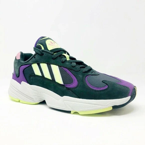 Adidas Yung 1 Legend Ivy Hi Res Yellow Active Purple Mens Size 9 BD7655 - Picture 2 of 5